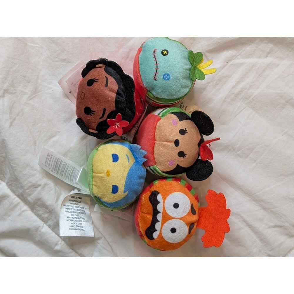 Just Play Disney Tsum Tsum Mini Plush Lot of 5 Assorted